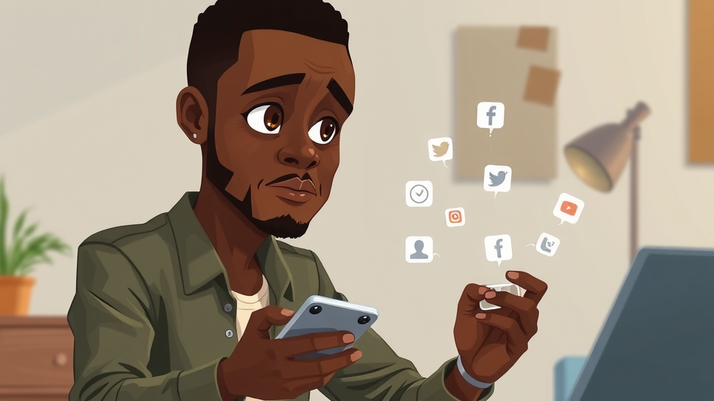 Concerned African entrepreneur facing social media platform risks