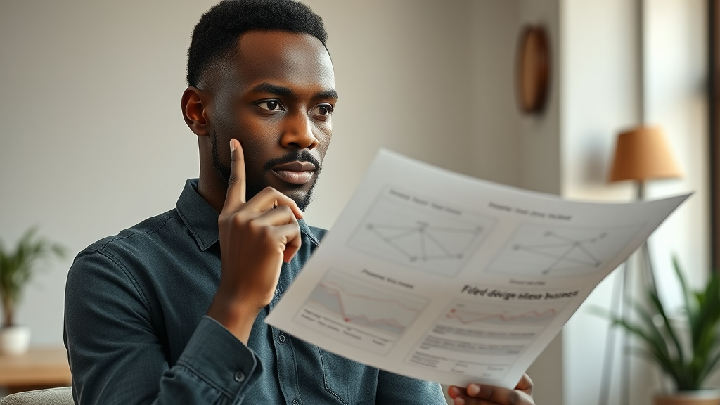 African entrepreneur analyzing business challenges related to achieving digital sovereignty Africa