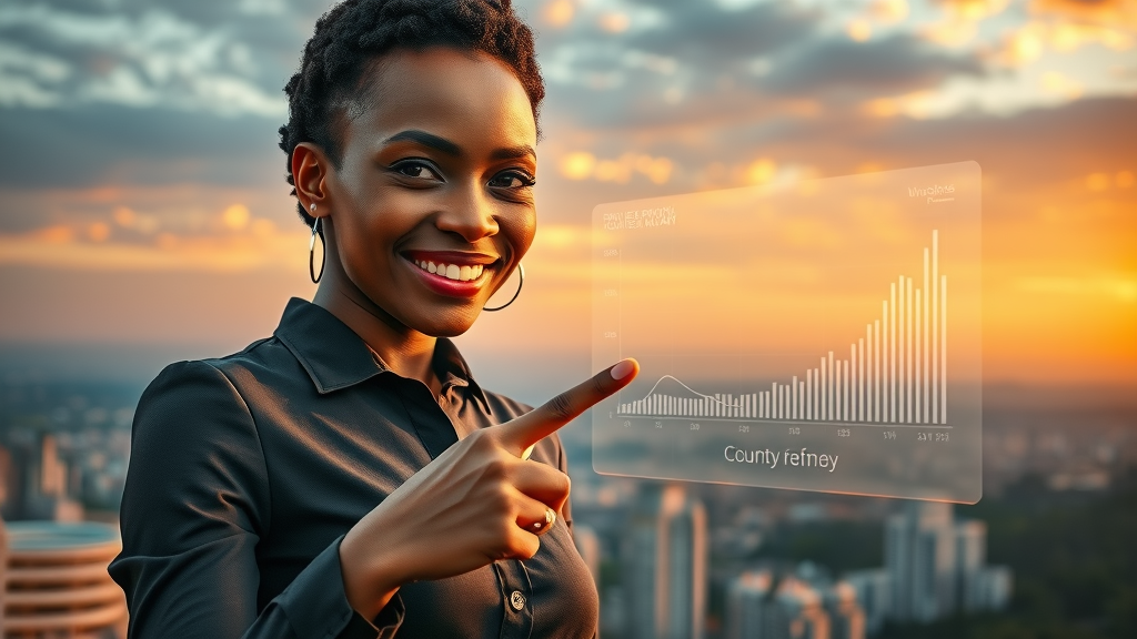 African entrepreneur showcasing digital growth milestones key to achieving digital sovereignty Africa