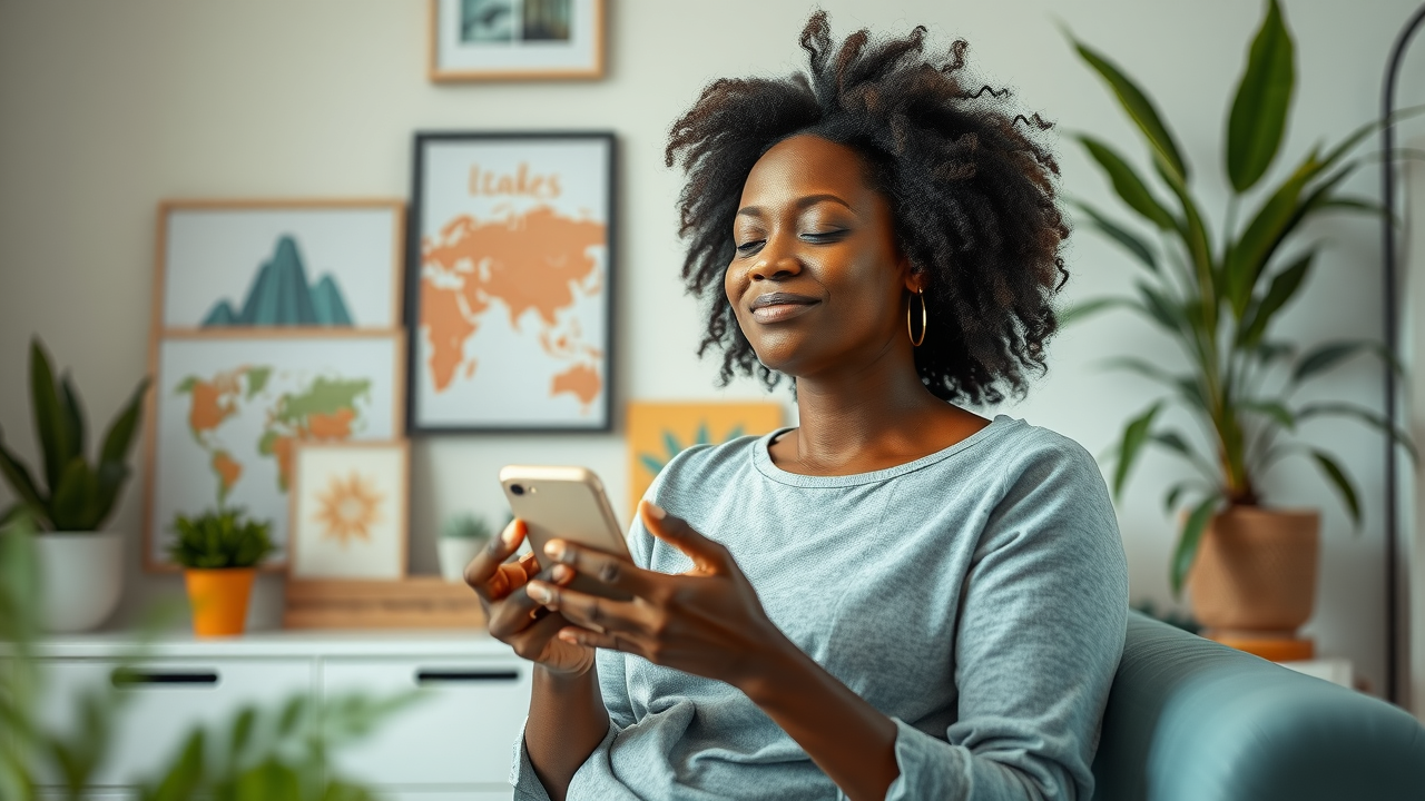 Relaxed founder practicing mindfulness illustrating balanced content creation approach