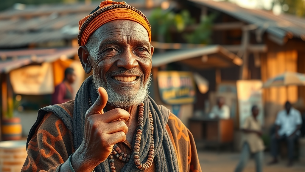 indigenous african business models respected African business community elder symbolizing native entrepreneurial spirit