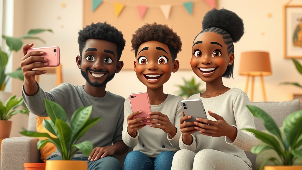 African customers sharing user-generated content with local products to boost digital marketing reach and authenticity