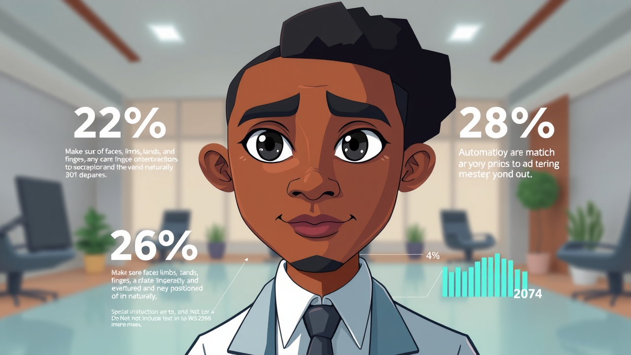 Infographic showing the balance between AI automation and human interaction in African business